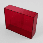 Acrylaat kap rood