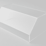 Glasheldere schuine kap