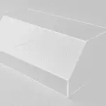 Glasheldere schuine kap